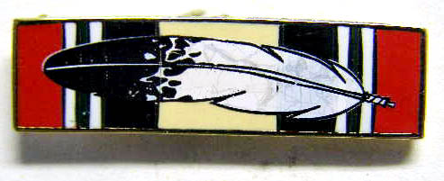 Iraq Campaign Ribbon with Eagle Feather Pin